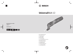 Manual Bosch UniversalMulti 12 Ferramenta multifunções