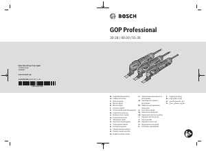 Instrukcja Bosch GOP 55-36 Narzędzia wielofunkcyjne