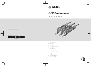 Mode d’emploi Bosch GOP 40-30 Outil multifonction