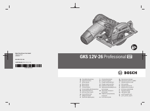 Manuale Bosch GKS 12V-26 Sega circolare