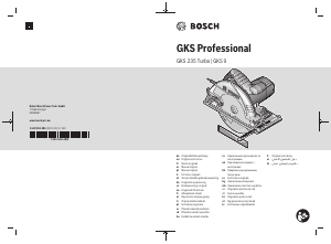Kasutusjuhend Bosch GKS 9 Ketassaag