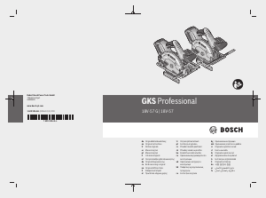 Manuale Bosch GKS 18V-57 G Sega circolare