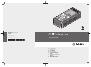 사용 설명서 보쉬 GLM 100+R60 레이저 거리 측정기