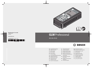 Наръчник Bosch GLM 80+R60 Лазерен дистанционен метър
