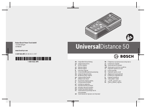 Használati útmutató Bosch UniversalDistance 50 Lézeres távolságmérő