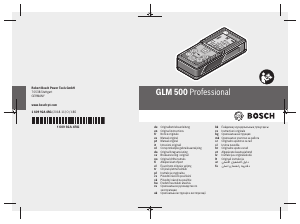 Manual Bosch GLM 500 Laser Distance Meter