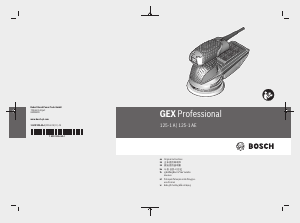 사용 설명서 보쉬 GEX 125-1 AE Professional 원형샌더
