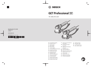 Priročnik Bosch GET 55-125 Ekscentrični brusilnik