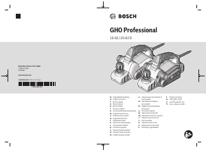 Bedienungsanleitung Bosch GHO 26-82 D Hobel