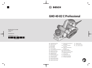 Mode d’emploi Bosch GHO 40-82 C Rabot