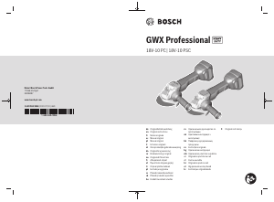 Bruksanvisning Bosch GWX 18V-10 PSC Vinkelslip