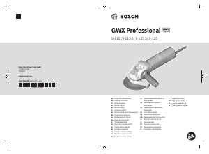 Bedienungsanleitung Bosch GWX 9-115 S Winkelschleifer