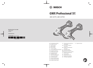 Прирачник Bosch GWX 18V-10 PC Аголна мелница