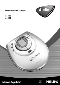 Mode d’emploi Philips EXP301 Lecteur CD portable