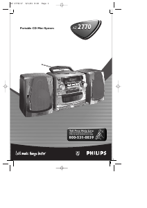 Bruksanvisning Philips AZ2770 Stereoanläggning