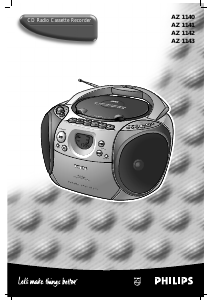 Bedienungsanleitung Philips AZ1142 Stereoanlage