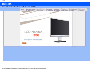 Manual Philips 19B1AB LCD Monitor
