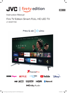 Manual JVC LT-40CF700 LED Television