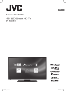 Manual JVC LT-49C760 LED Television