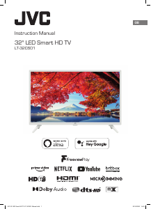 Manual JVC LT-32C601 LED Television