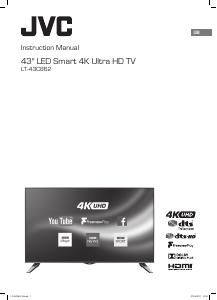 Manual JVC LT-43C862 LED Television