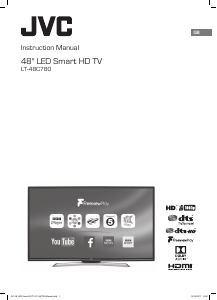 Manual JVC LT-48C780 LED Television