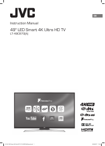 Manual JVC LT-49C870 LED Television