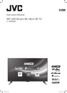 Manual JVC LT-49C862 LED Television