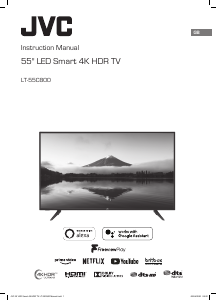 Manual JVC LT-55C800 LED Television