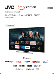 Manual JVC LT-50CF890 LED Television