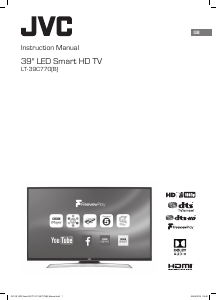 Manual JVC LT-39C770 LED Television