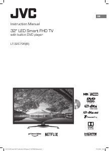 Manual JVC LT-32C795 LED Television