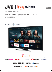 Manual JVC LT-43CF890 LED Television