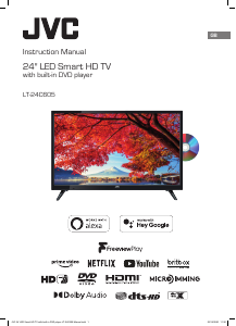 Manual JVC LT-24C605 LED Television