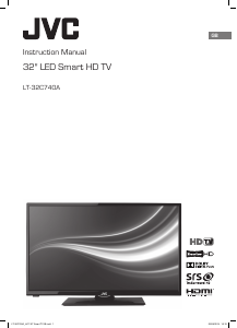 Manual JVC LT-32C740A LED Television