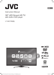Manual JVC LT-32C785 LED Television