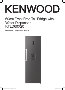 Bruksanvisning Kenwood KTLD60X20 Kylskåp