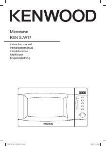 Bruksanvisning Kenwood SJW17E Mikrobølgeovn