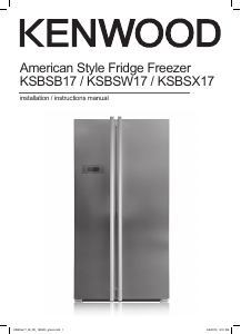 Manual Kenwood KSBSB17 Fridge-Freezer