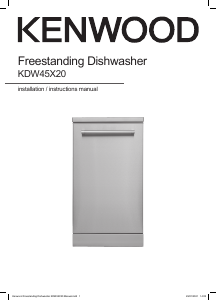 Manual Kenwood KDW45X20 Dishwasher