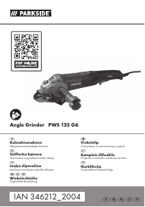 Bedienungsanleitung Parkside PWS 125 G6 Winkelschleifer