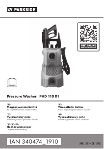 Bedienungsanleitung Parkside PHD 110 D1 Hochdruckreiniger