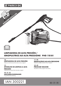 Manual de uso Parkside IAN 300221 Limpiadora de alta presión