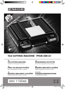 Handleiding Parkside PFSM 500 A1 Tegelsnijder