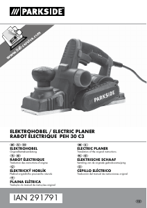 Handleiding Parkside IAN 291791 Schaafmachine