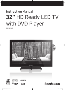 Manual Sandstrøm S32HED13 LED Television