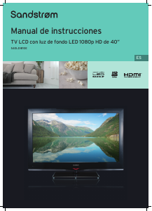 Manual de uso Sandstrøm S40LDIB10E Televisor de LED