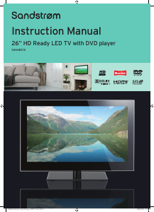 Bruksanvisning Sandstrøm S26HED12 LED TV