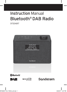 Handleiding Sandstrøm SFSDAB17 Radio