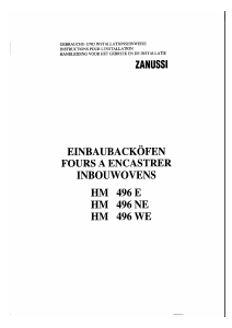 Bedienungsanleitung Zanussi HM496WE Herd